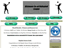 Tablet Screenshot of kwvolleyball.com